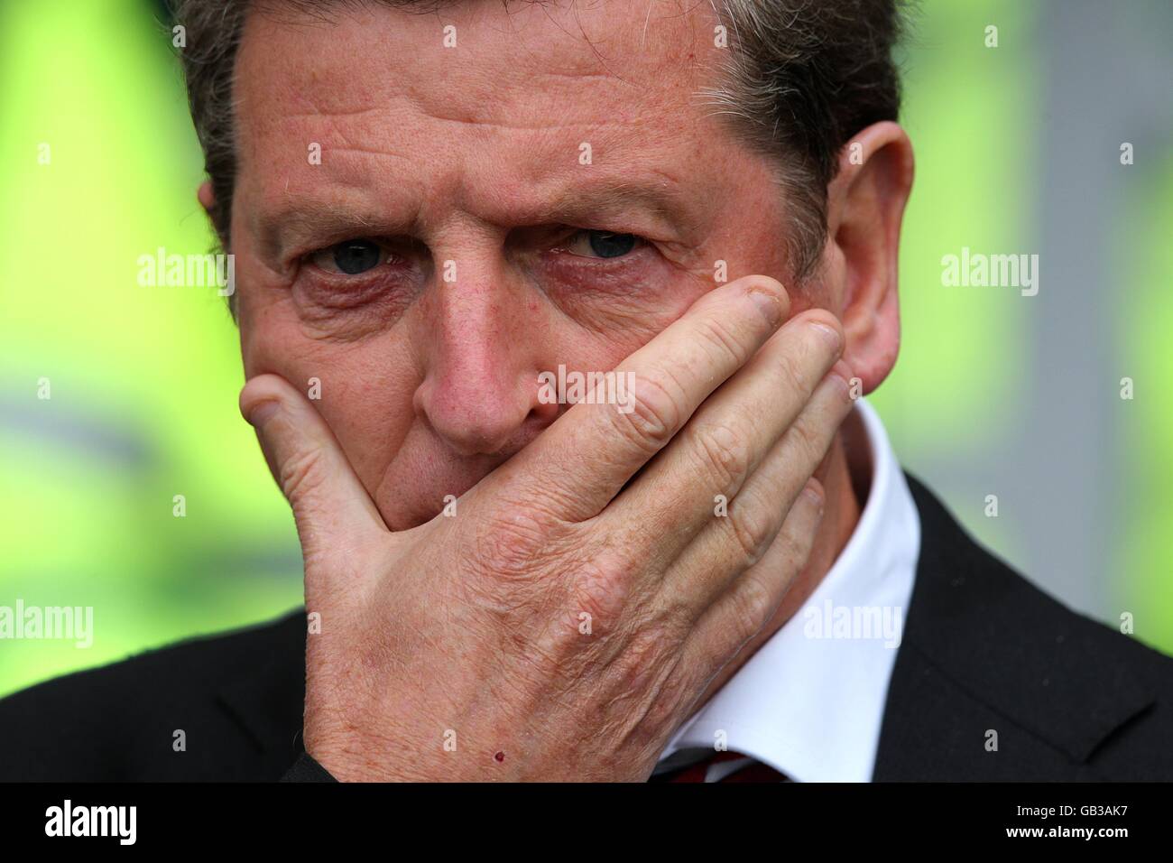 Calcio - Barclays Premier League - Hull City v Fulham - KC Stadium. Roy Hodgson, manager di Fulham, sulla linea di contatto. Foto Stock