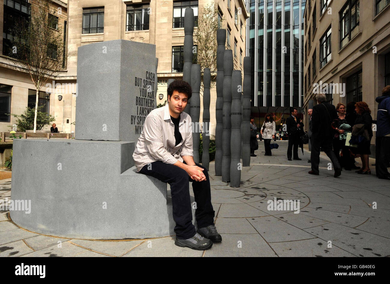 L'arcivescovo Desmond Tutu svela memorial Foto Stock