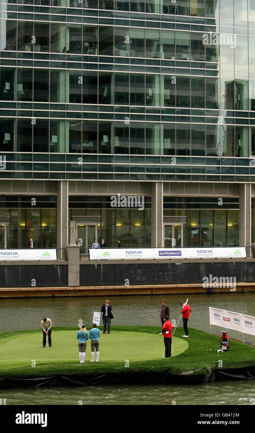 Golf nella città Foto Stock