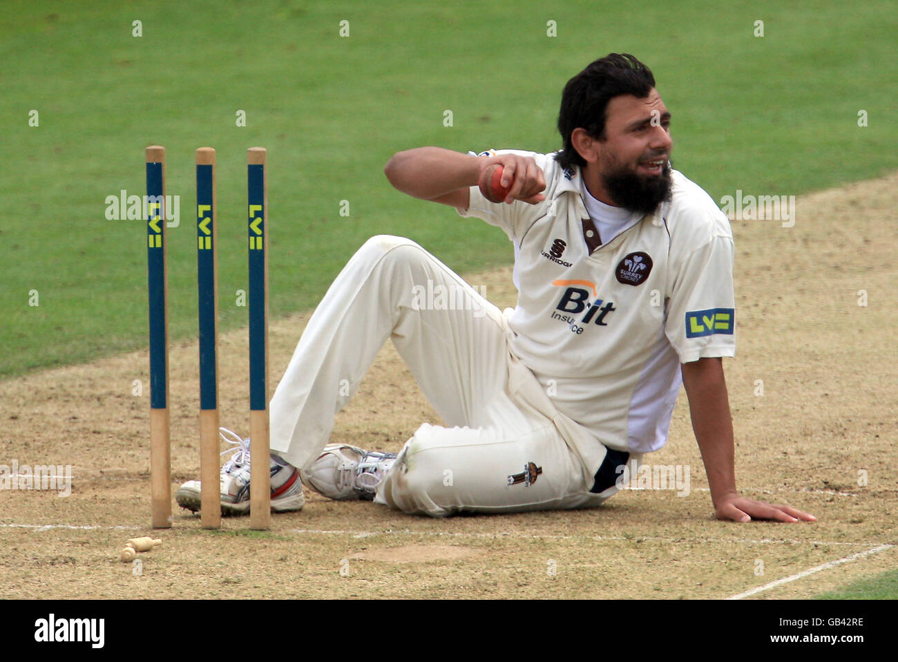 Cricket - Liverpool Victoria County Championship - Division One - Giorno 2 - Surrey v Hampshire - Il Brit Oval Foto Stock