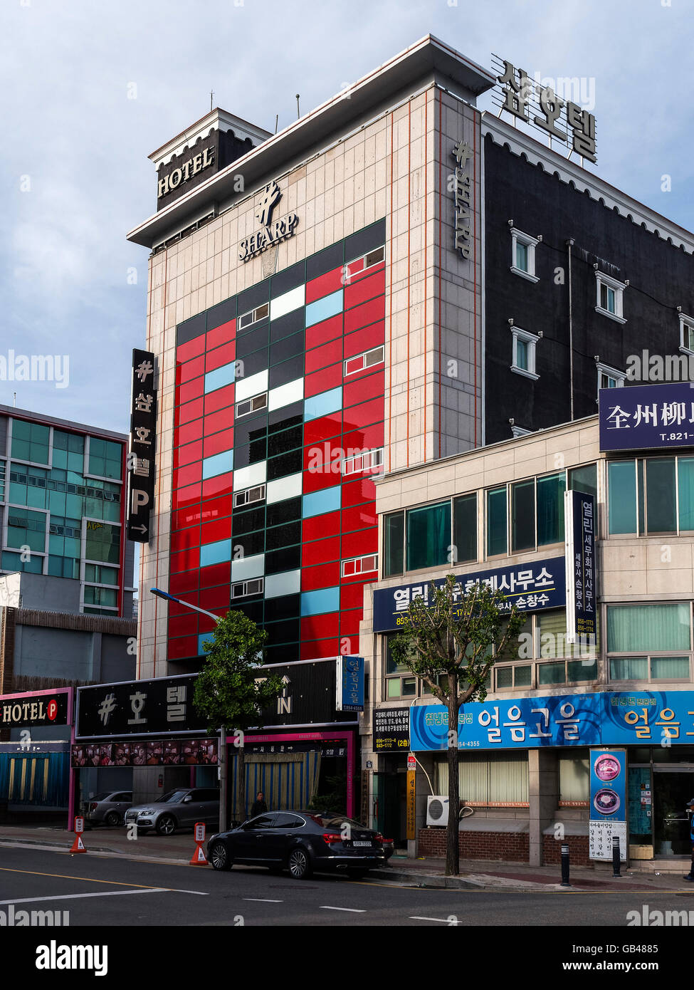 Hotel Forte di Andong, provincia Gyeongsangbuk-do, Corea del Sud, Asia Foto Stock