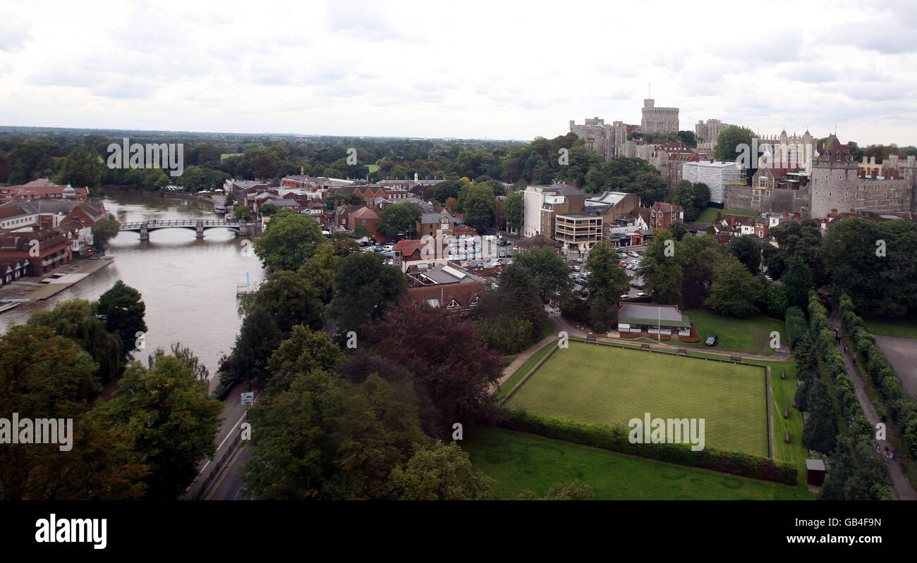 Royal Windsor ruota - giardini Alexandra Foto Stock