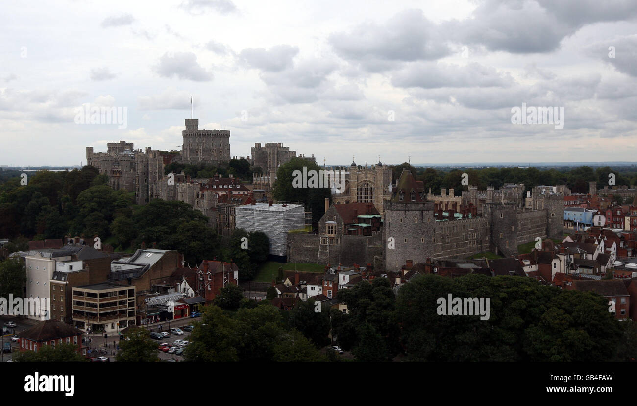 Royal Windsor ruota - giardini Alexandra Foto Stock