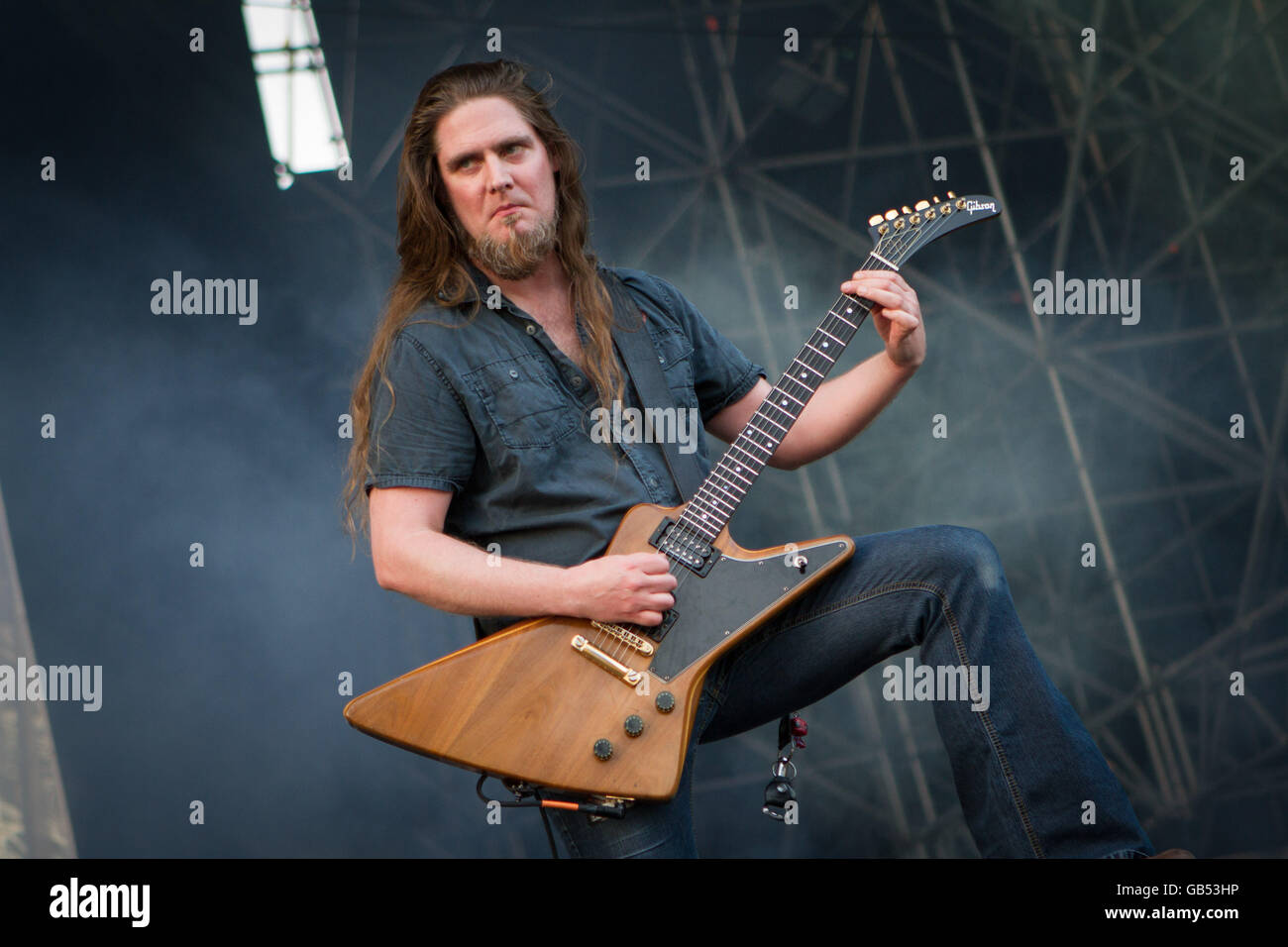 Milano,Italia il 4 luglio 2016 la carcassa si esibisce dal vivo al suono del mercato, Milano. © Davide Merli / Alamy Live News Foto Stock