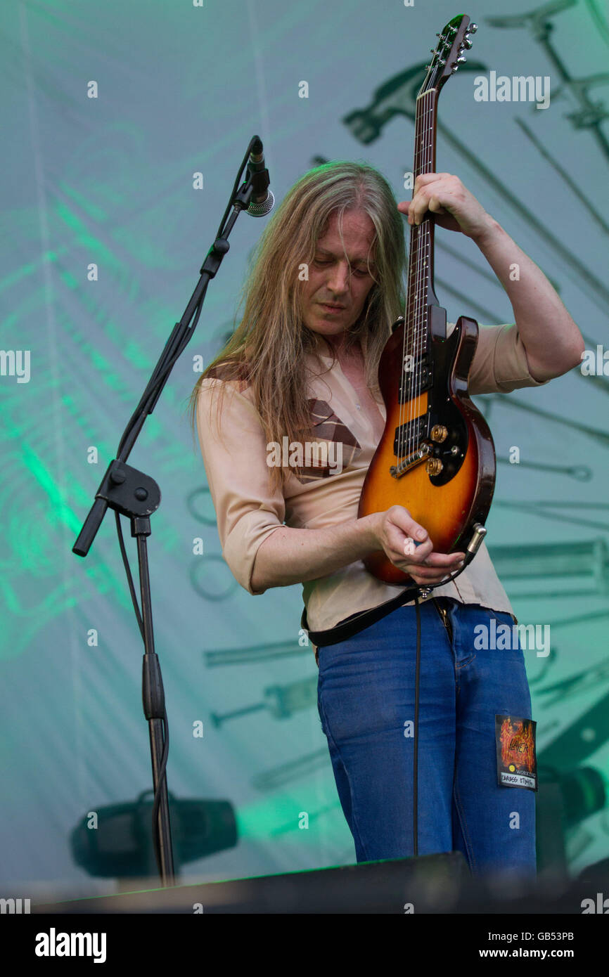 Milano,Italia il 4 luglio 2016 la carcassa si esibisce dal vivo al suono del mercato, Milano. © Davide Merli / Alamy Live News Foto Stock