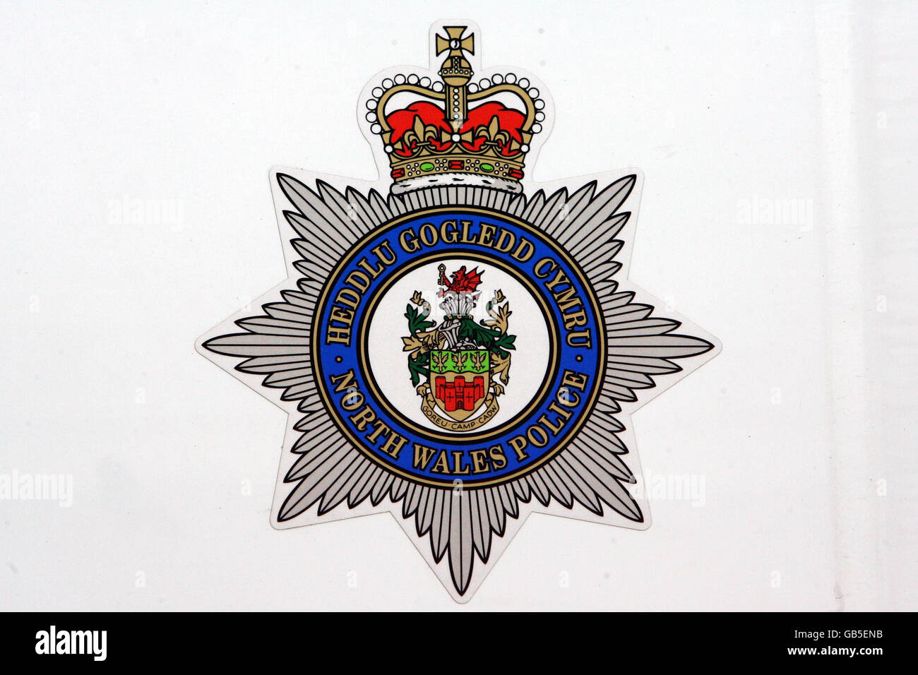 Polizia del Galles del Nord stock Foto Stock