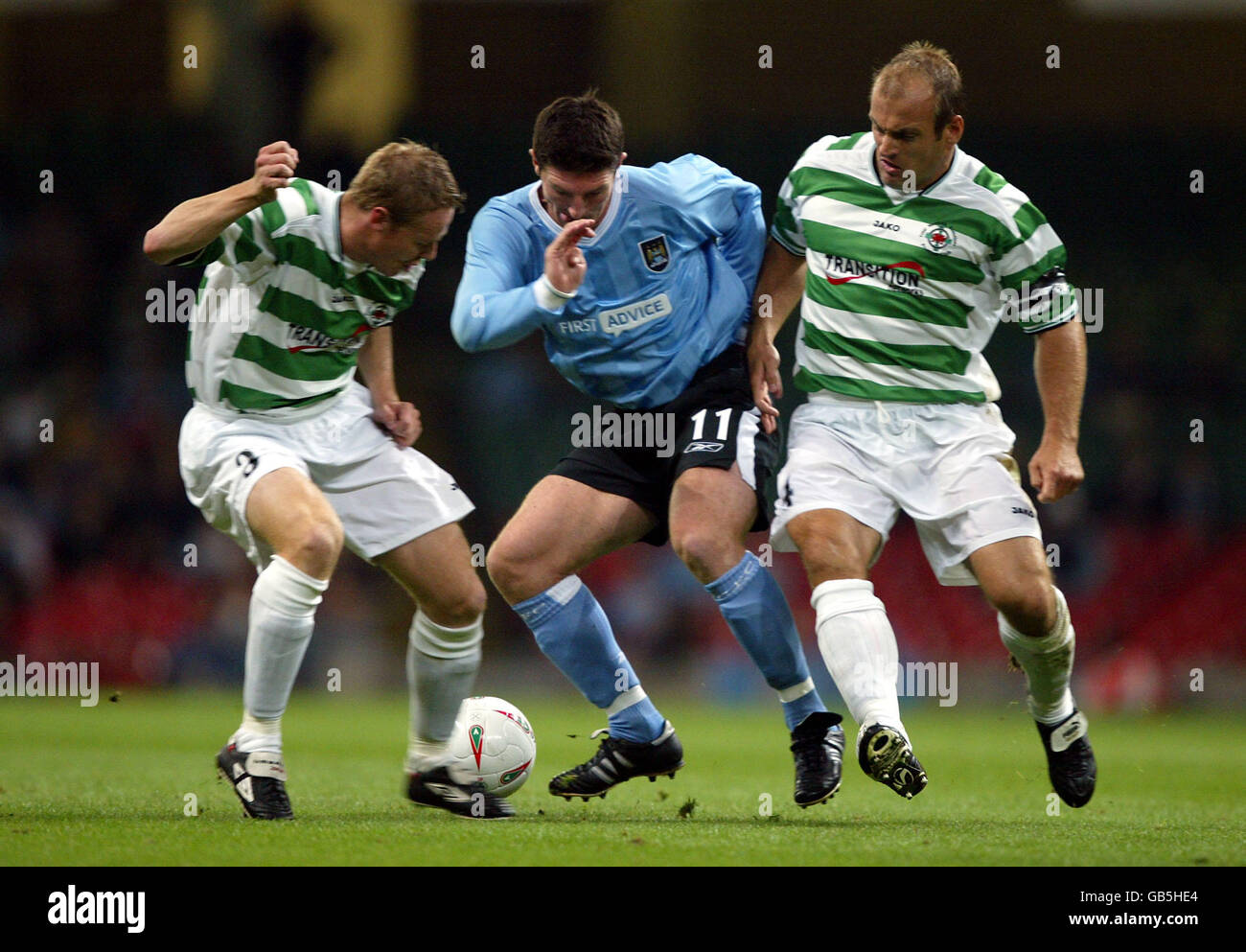 Calcio-Coppa UEFA primo turno di qualificazione - Seconda tappa - Totale di soluzioni di rete v Manchester City Foto Stock