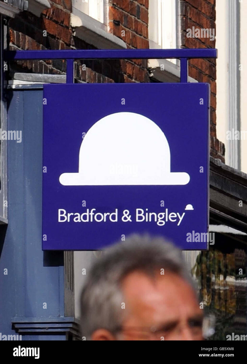 Bradford e Bingley per essere nazionalizzati. Ramo del prestatore di mutui Bradford & Bingley a Chelmsford, Essex. Foto Stock