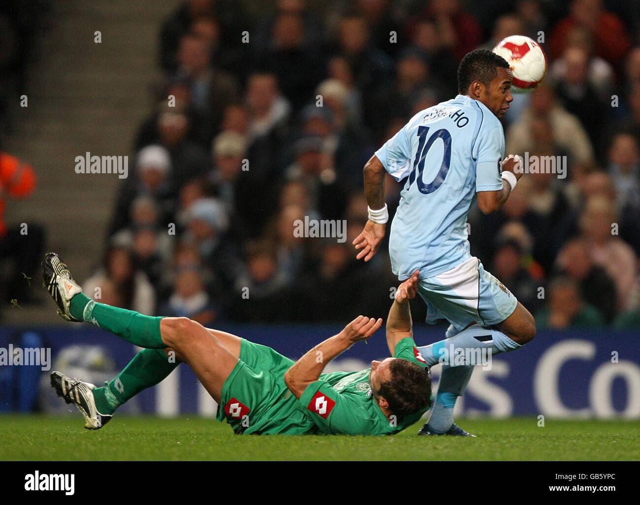 Calcio - Coppa UEFA - Prima fase - Seconda tappa - Manchester City v Omonia Nicosia - City of Manchester Stadium Foto Stock