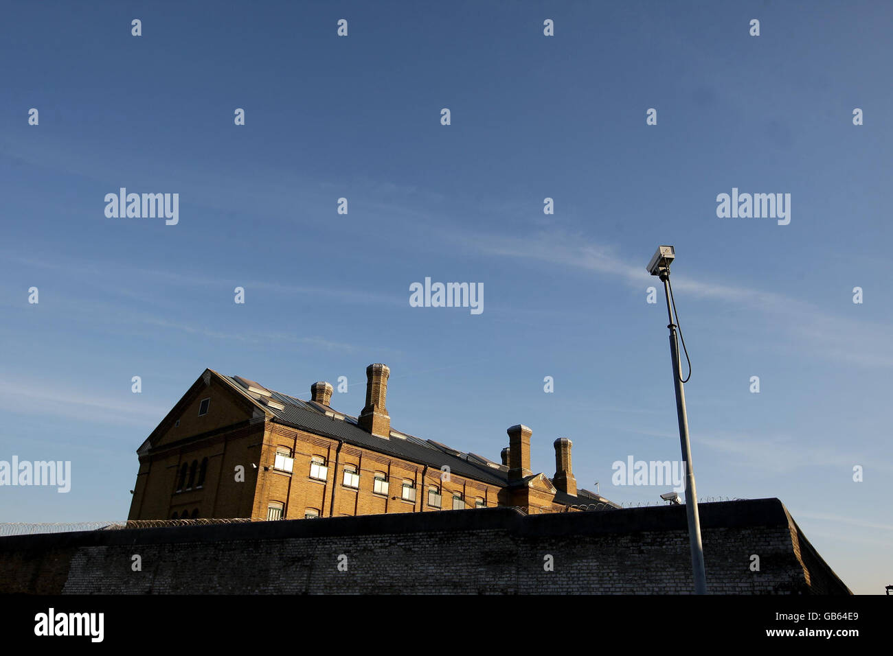 Un quadro generico delle azioni di una visione generale della prigione di Brixton a Brixton, Londra. Foto Stock