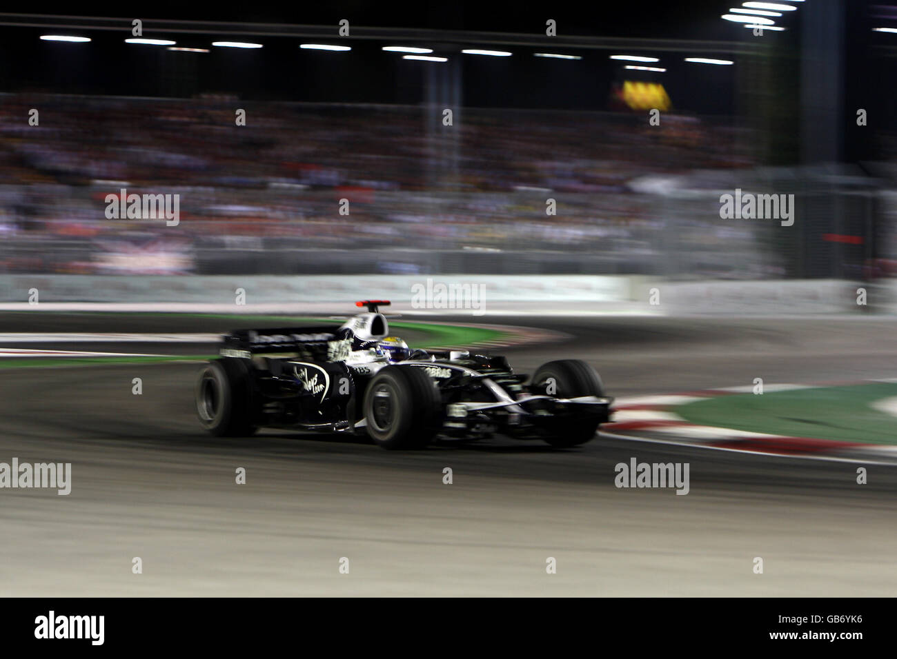 Williams' Nico Rosberg durante il Gran Premio di Singapore Foto Stock