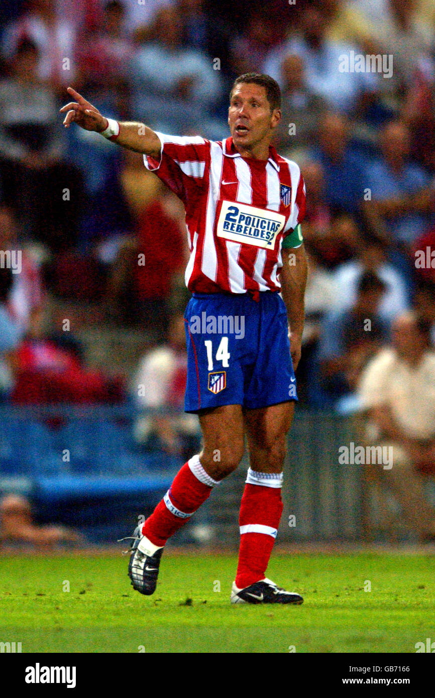 Calcio - Primera Liga spagnola - Atletico Madrid / Albacete. Diego Simeone, Atletico  Madrid Foto stock - Alamy