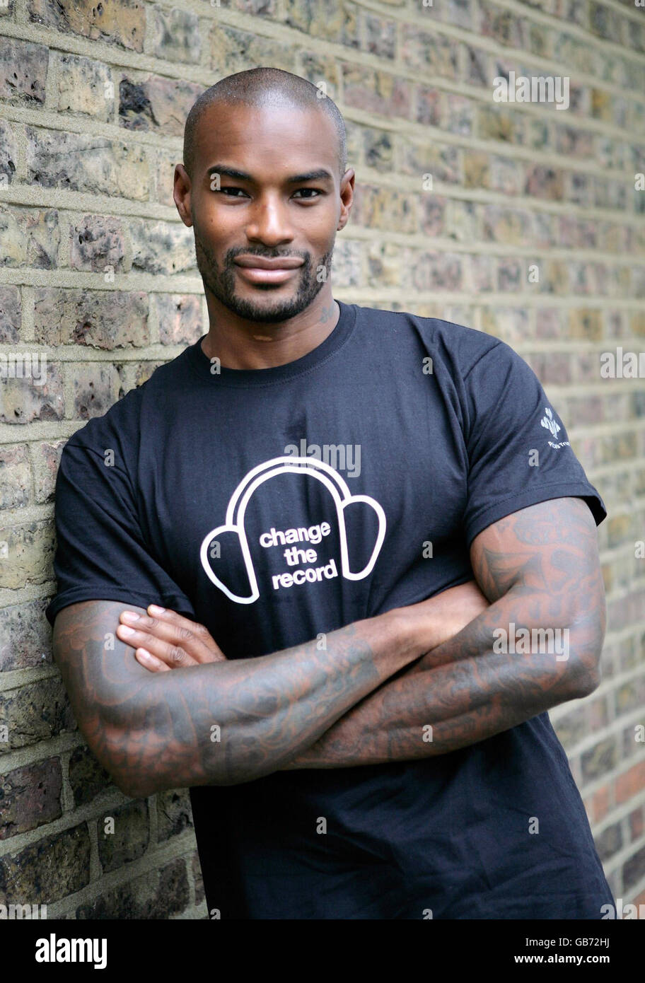 Tyson Beckford incontra il Prince's Trust beneficiari - Londra Foto Stock