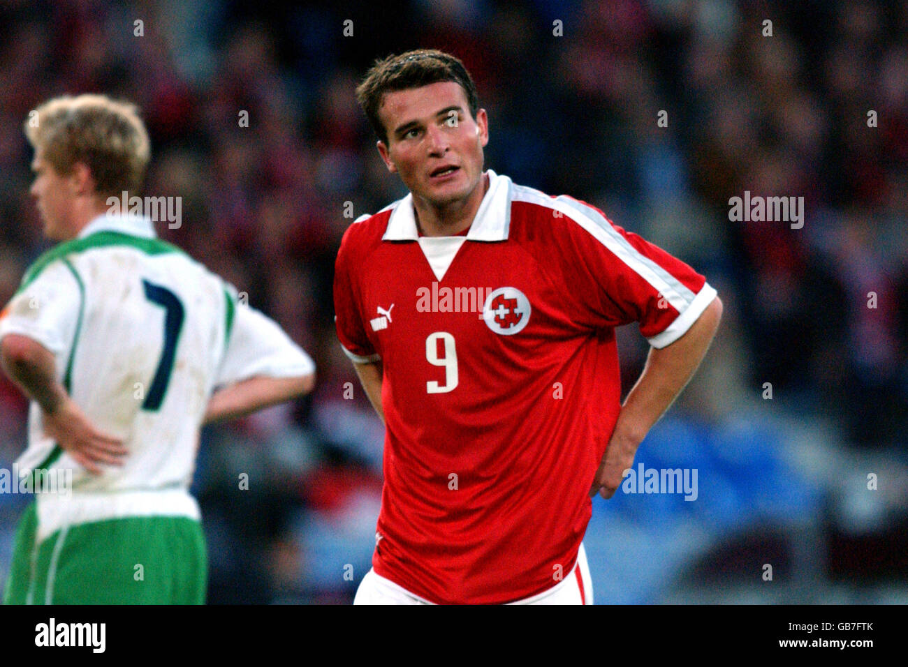 Calcio - Campionati europei 2004 Qualifier Group Ten - Svizzera / Irlanda. Alexander Frei, Svizzera Foto Stock