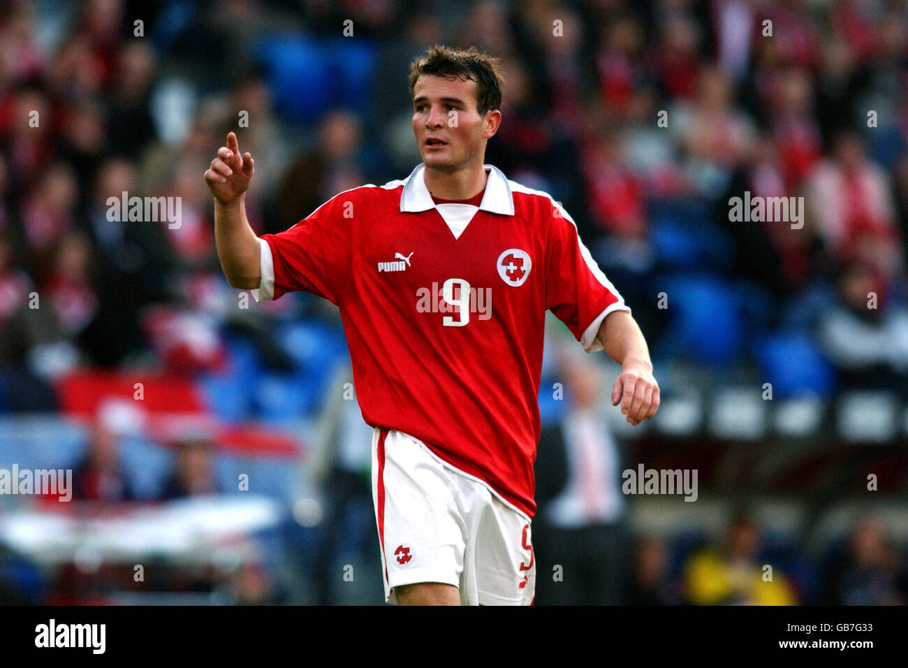 Calcio - Campionati Europei 2004 gruppo Qualificatore dieci - Svizzera / Irlanda Foto Stock