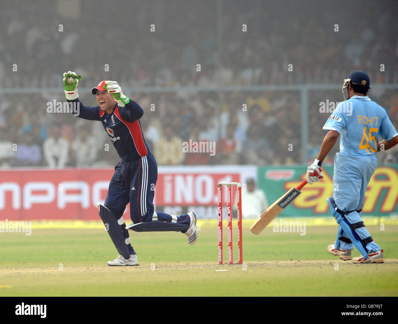 Cricket - Terza Giornata Internazionale - India v Inghilterra - Green Park Stadium - Kanpur Foto Stock