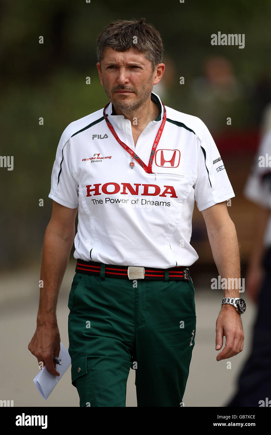 Nick Fry, Chief Executive Officer del Team Honda Racing F1 durante il Gran Premio di Formula uno Sinopec al circuito Internazionale di Shanghai, in Cina. Foto Stock