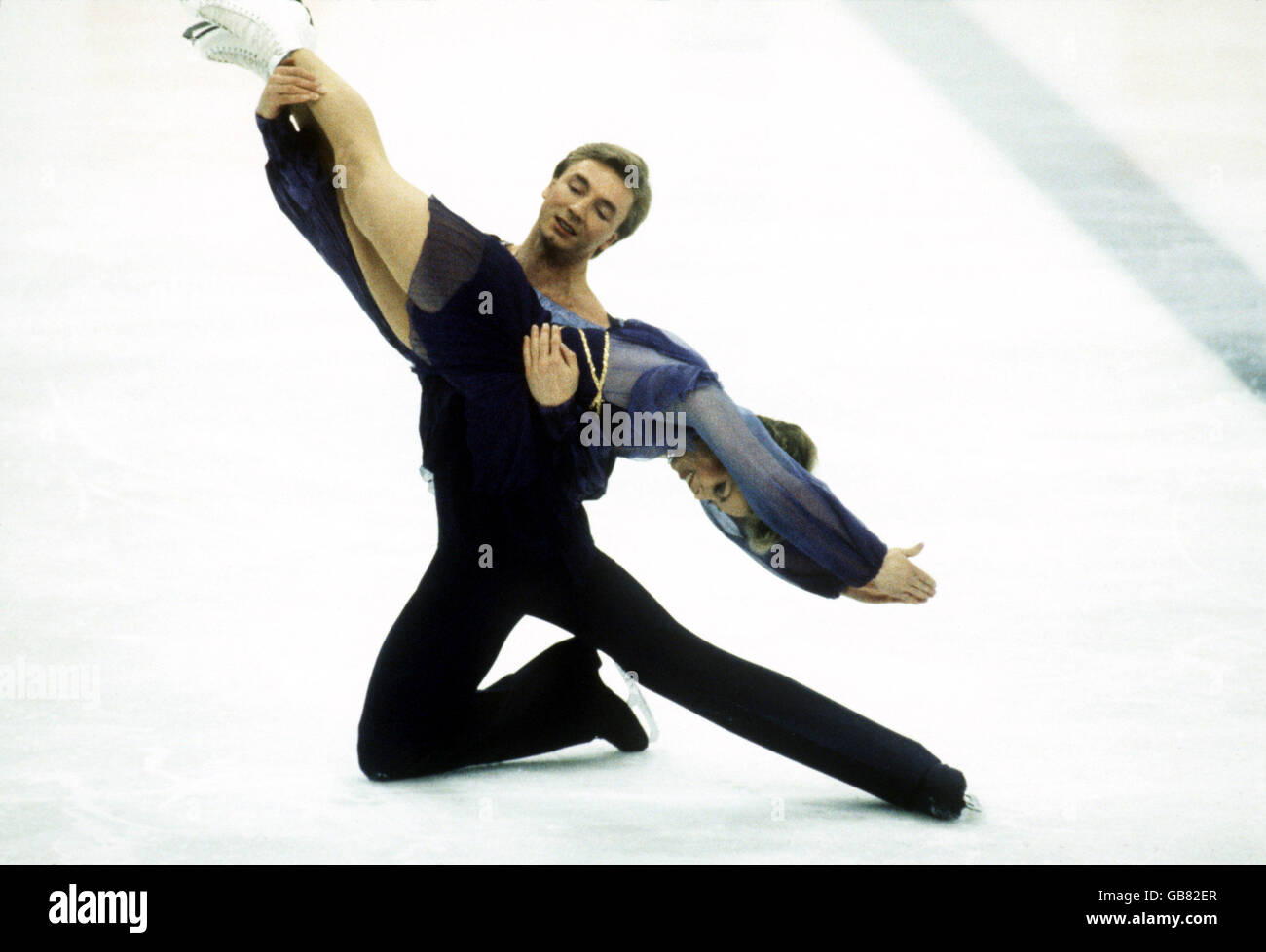 Pattinaggio su ghiaccio - Giochi olimpici invernali - Sarajevo 1984 Foto Stock