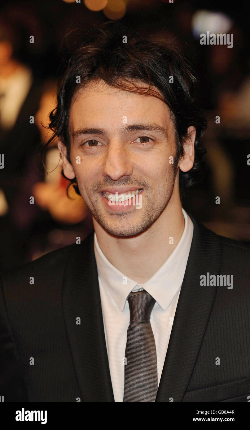 Ralf Little arriva alla prima di Telstar, parte del London Film Festival, all'Odeon West End di Londra. Foto Stock