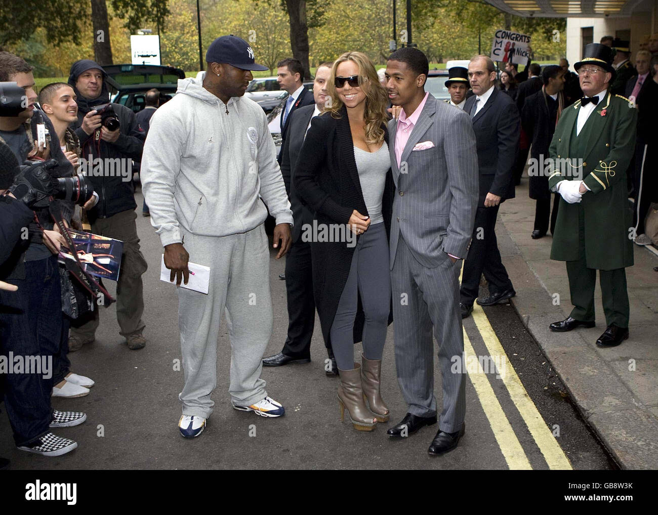 Mariah Carey avvistamento - Londra Foto Stock