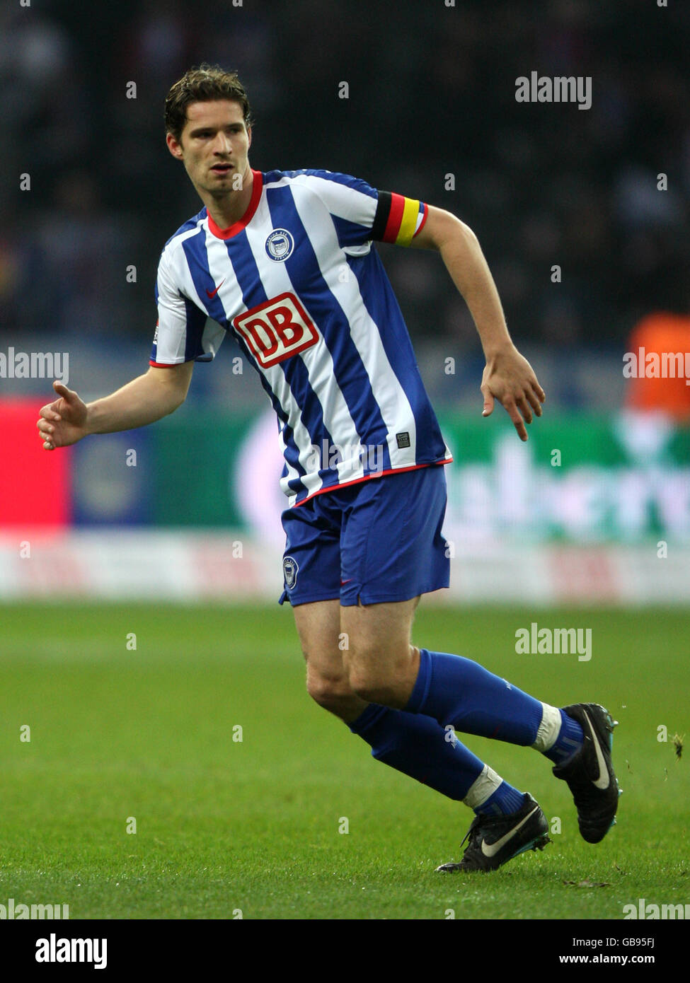 Calcio - Bundesliga tedesca - Hertha Berlin / Amburgo SV - Olympiastadion. Arne Friedrich, Hertha Berlino Foto Stock