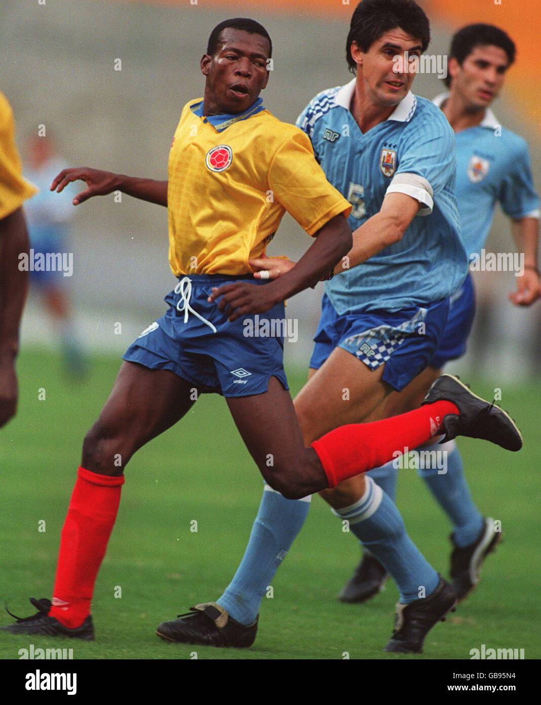 CALCIO. FAUSTINO ASPRILLA, COLOMBIA Foto Stock