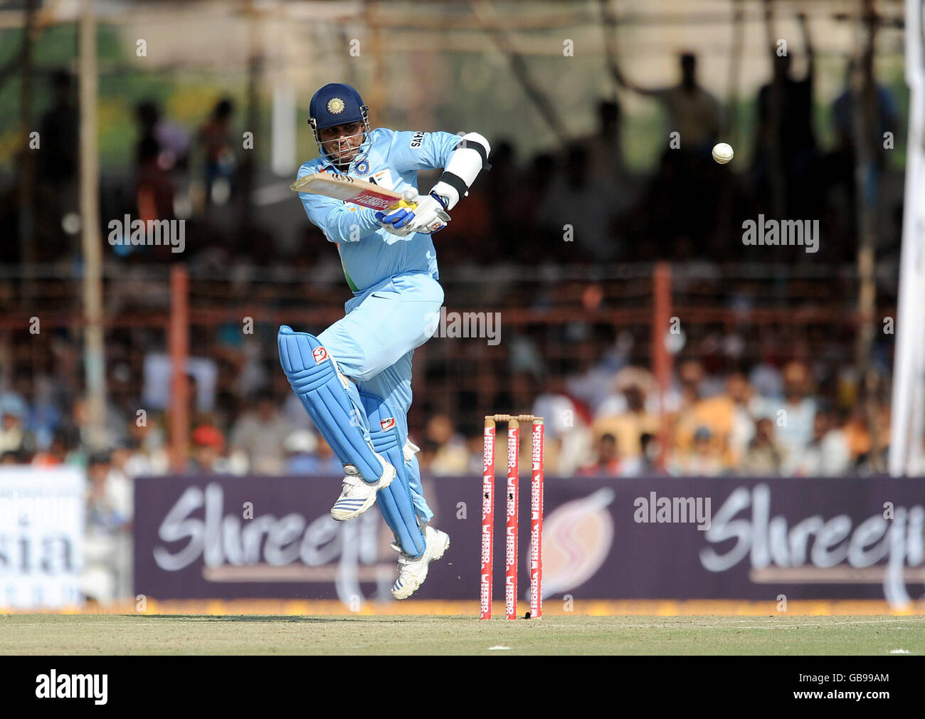 Cricket - Prima giornata internazionale - India v Inghilterra - Madhavrao Scindia Cricket Ground - Rajkot Foto Stock