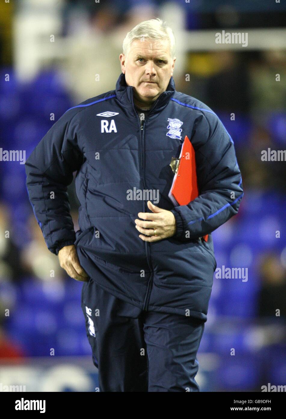Calcio - Coca-Cola Football Championship - Birmingham City v Ipswich Town - St Andrews' Stadium. Il primo allenatore della squadra di Birmingham Roy Aitken Foto Stock