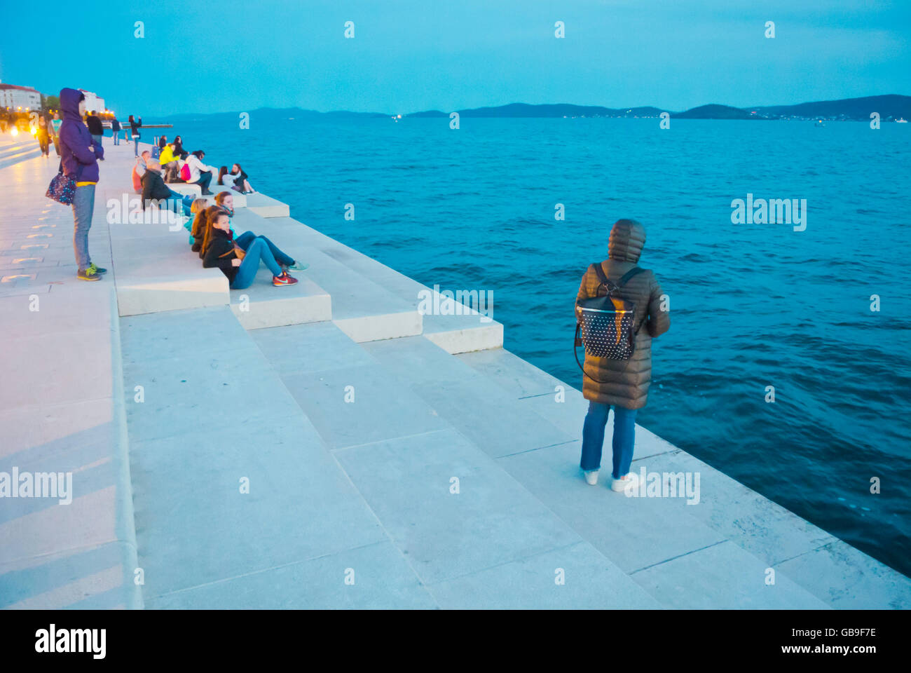 Morske orgulje, l'organo di mare, Zara, Dalmazia Settentrionale, Croazia,  Europa Foto stock - Alamy