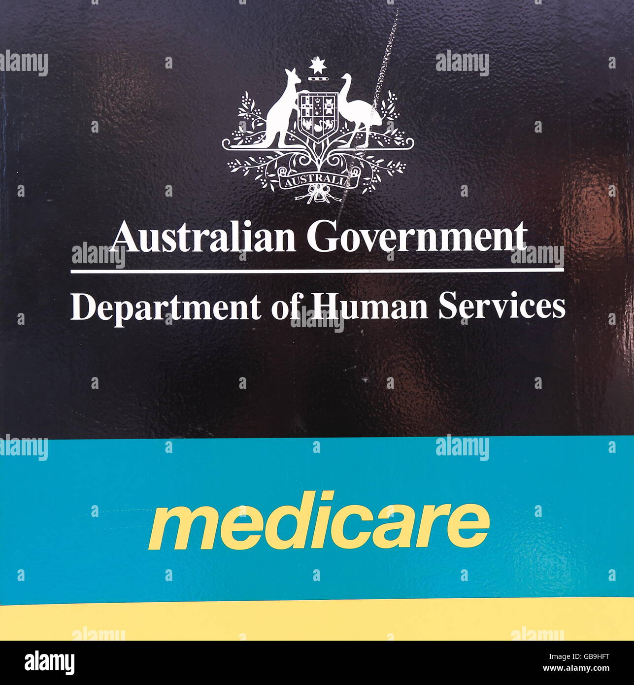 Medicare Dipartimento dei Servizi umani in Australia. Foto Stock