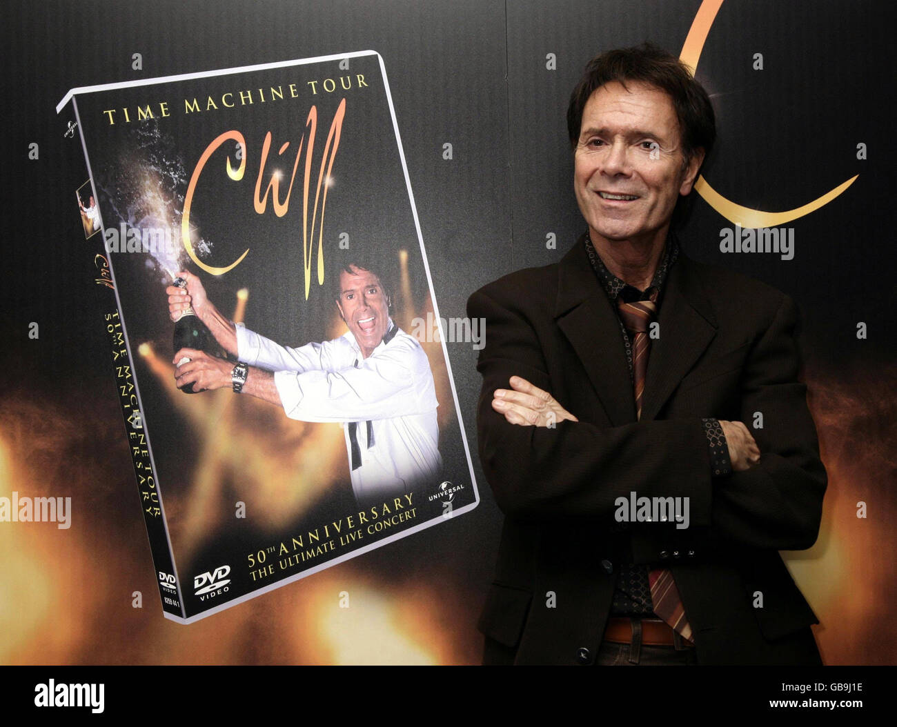 Lancio di Sir Cliff Richard DVD - Londra. Sir Cliff Richard al lancio del suo "Time Machine Tour DVD" al Quo Vadis di Soho, nel centro di Londra. Foto Stock