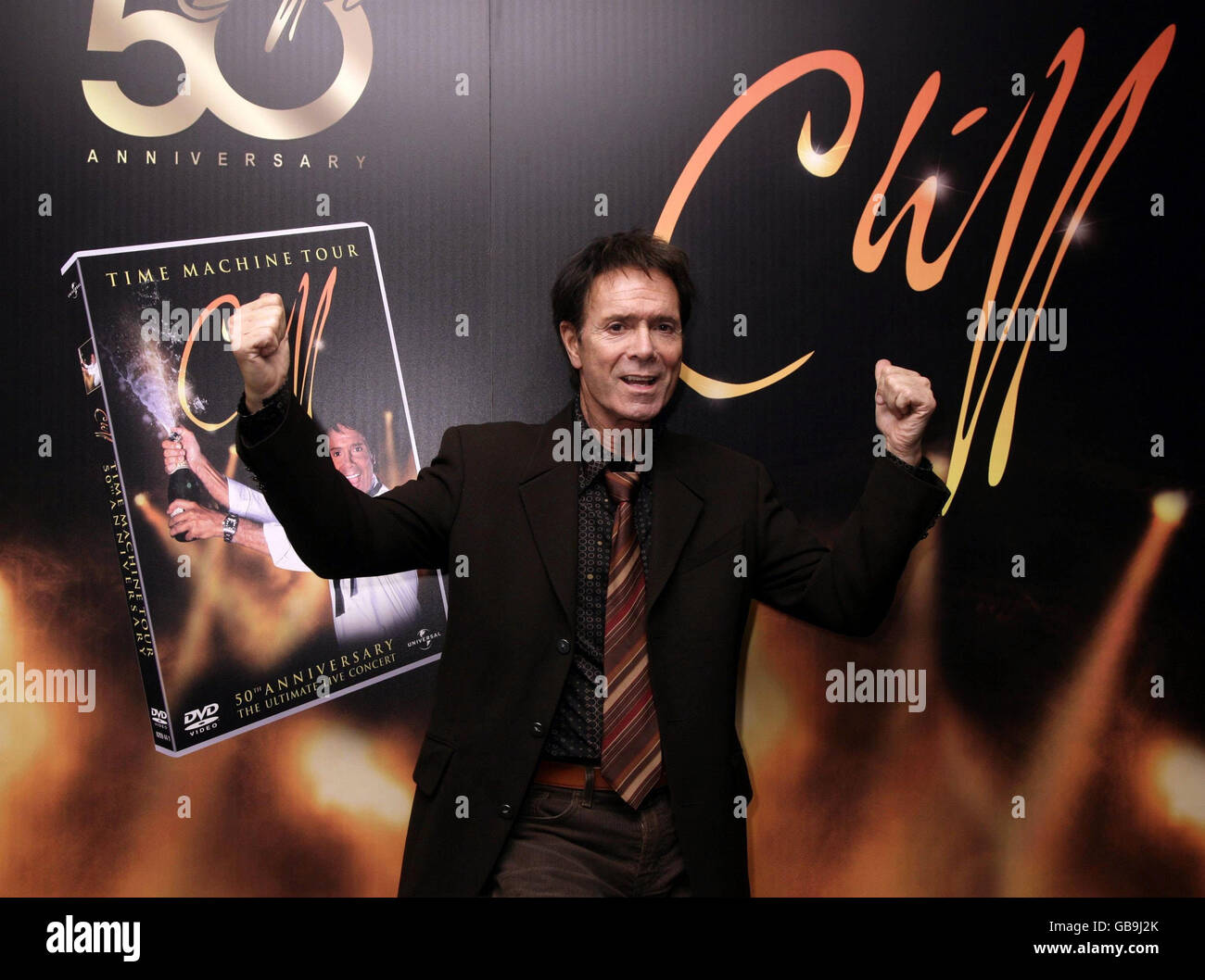 Lancio di Sir Cliff Richard DVD - Londra. Sir Cliff Richard al lancio del suo "Time Machine Tour DVD" al Quo Vadis di Soho, nel centro di Londra. Foto Stock