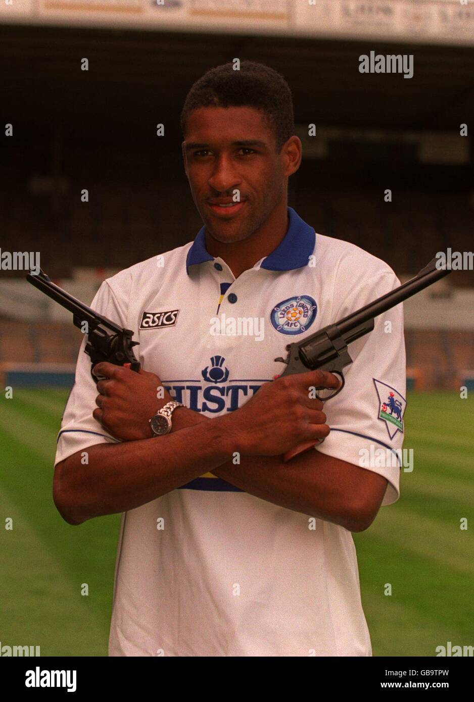 NUOVA FIRMA LEEDS UNITED. BRIAN DEANE, LEEDS UNITED Foto Stock