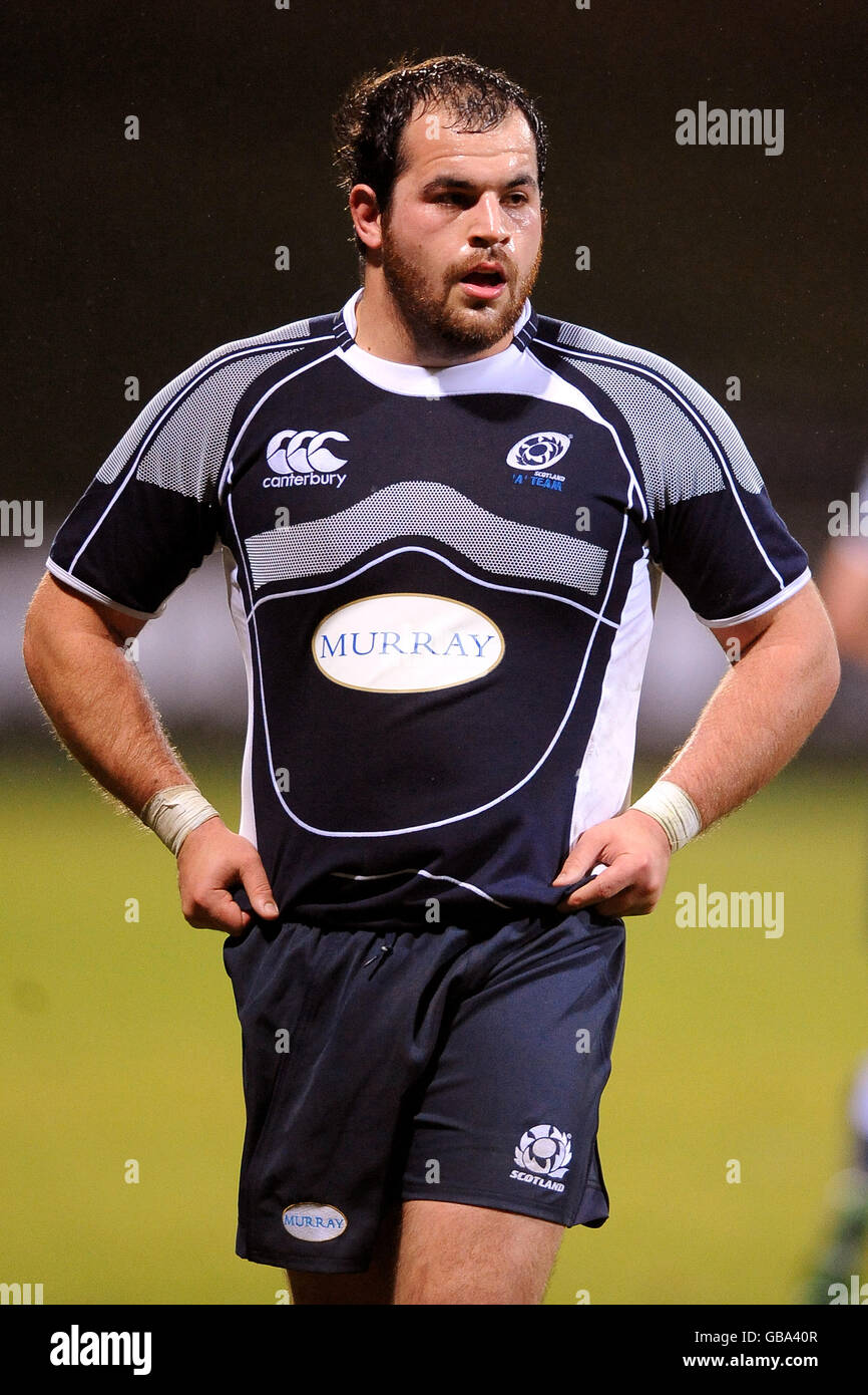 Rugby Union - International friendly - Scozia A v Georgia - Fir Hill. Ed Kalman, Scozia A. Foto Stock