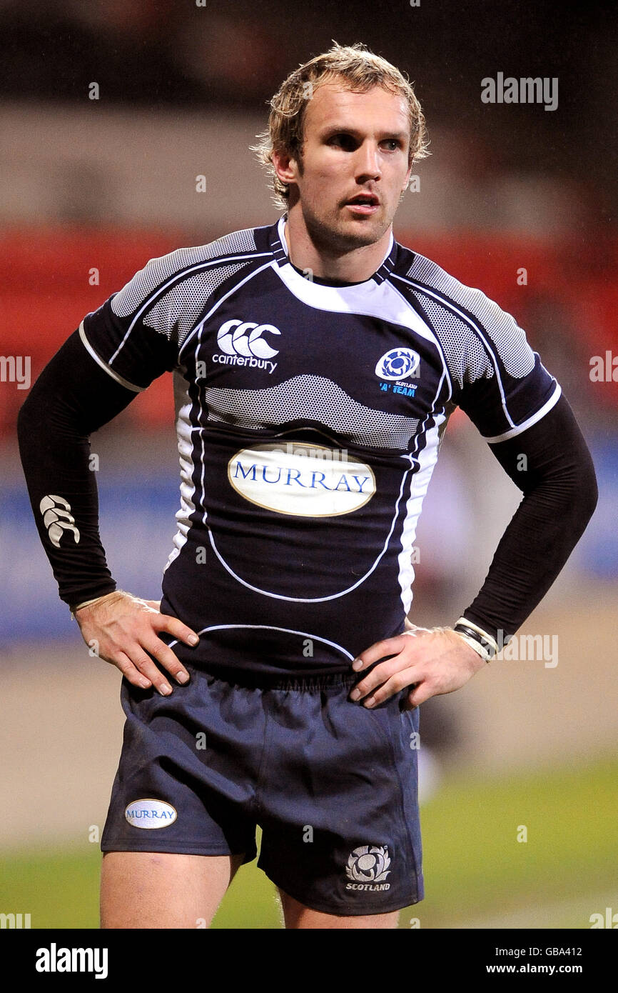 Rugby Union - International friendly - Scozia A v Georgia - Fir Hill. Mark McMillan, Scozia A. Foto Stock