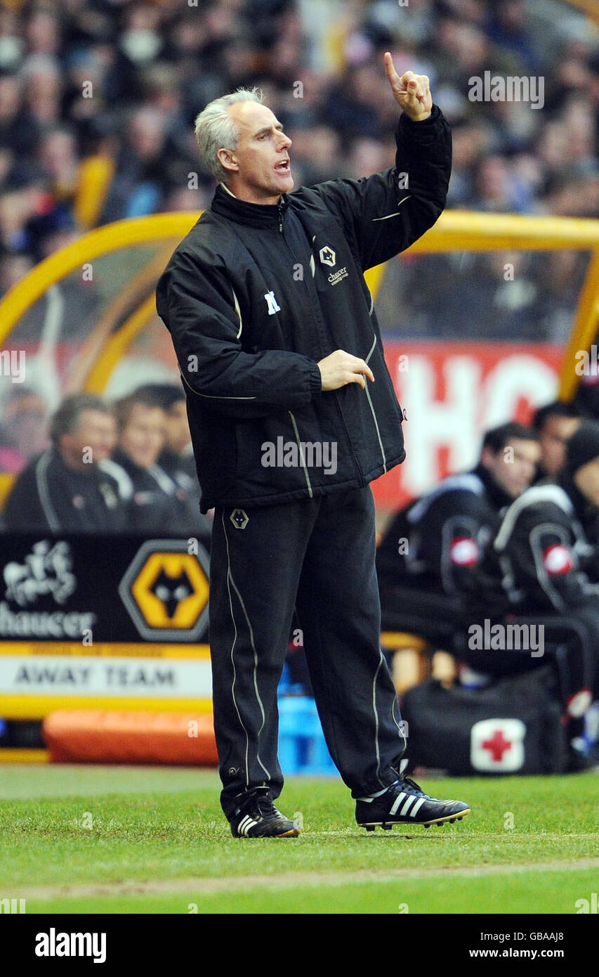 Calcio - Coca-Cola Football League Championship - Wolverhampton Wanderers / Barnsley - Stadio Molineux. Il manager dei lupi Mick McCarthy durante la partita del campionato Coca-Cola al Molineux Stadium di Wolverhampton. Foto Stock