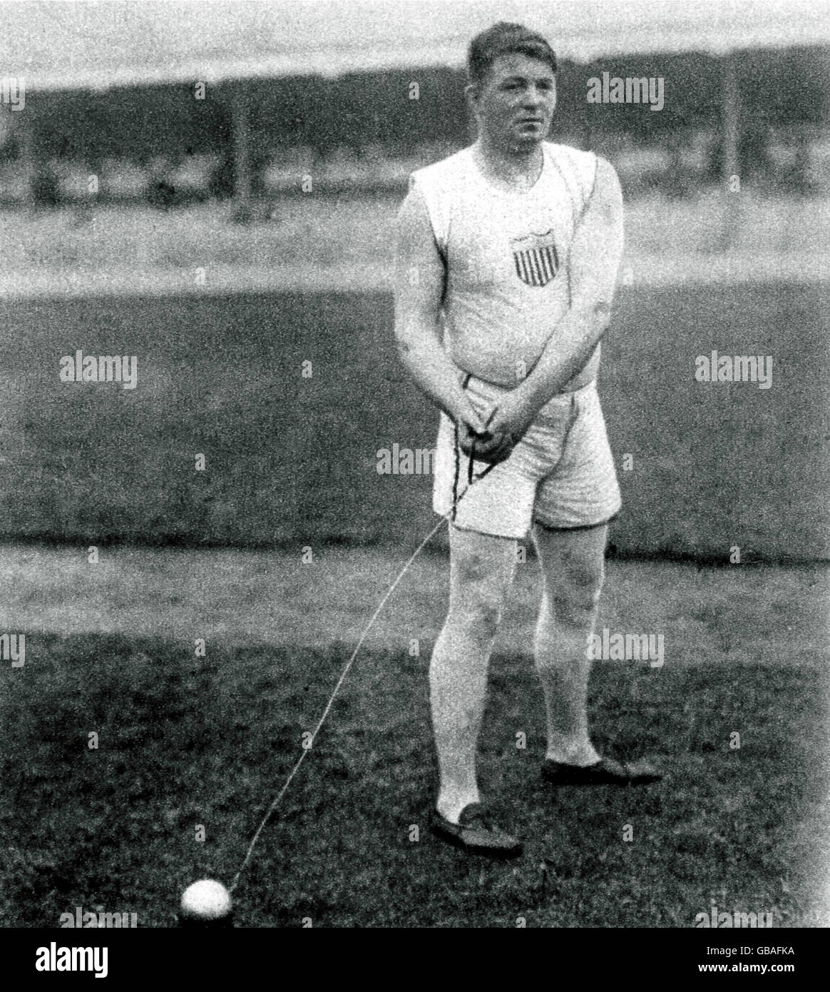 Atletica - Anversa Giochi Olimpici 1920 - Gli Uomini del martello Foto Stock