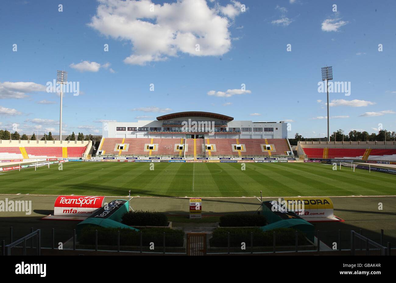 Vista generale dello Stadio Ta' Qali, lo Stadio Nazionale di Calcio di Malta  Foto stock - Alamy