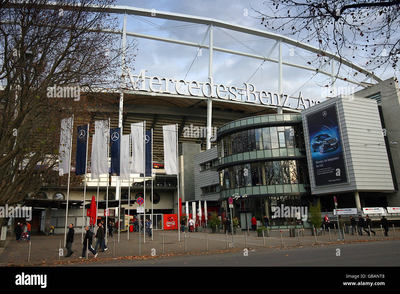 Vista generale della Mercedes-Benz Arena, sede del Vfb Stuttgart Foto Stock