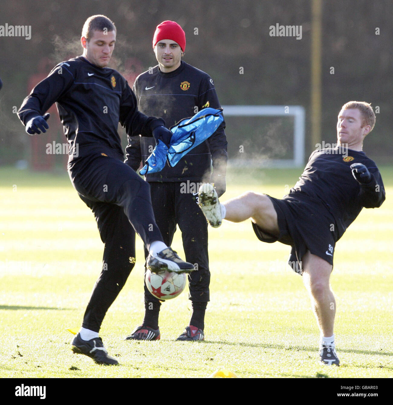 Soccer - UEFA Champions League - Gruppo E - Manchester United v Aab Aalborg - Manchester United - Formazione Carrington Foto Stock