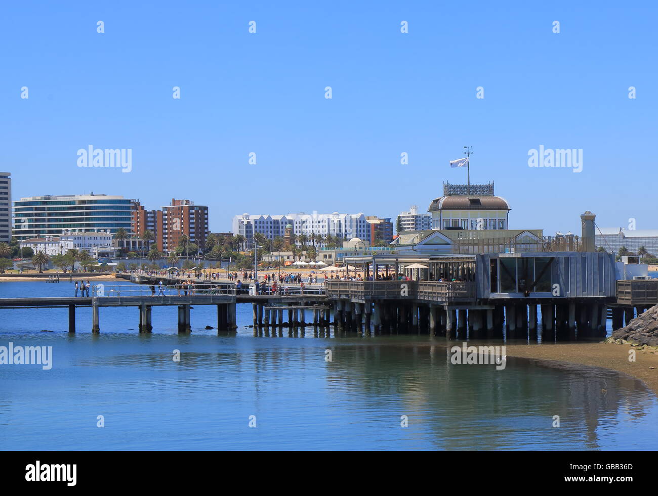 St Kilda pier a Melbourne in Australia Foto Stock