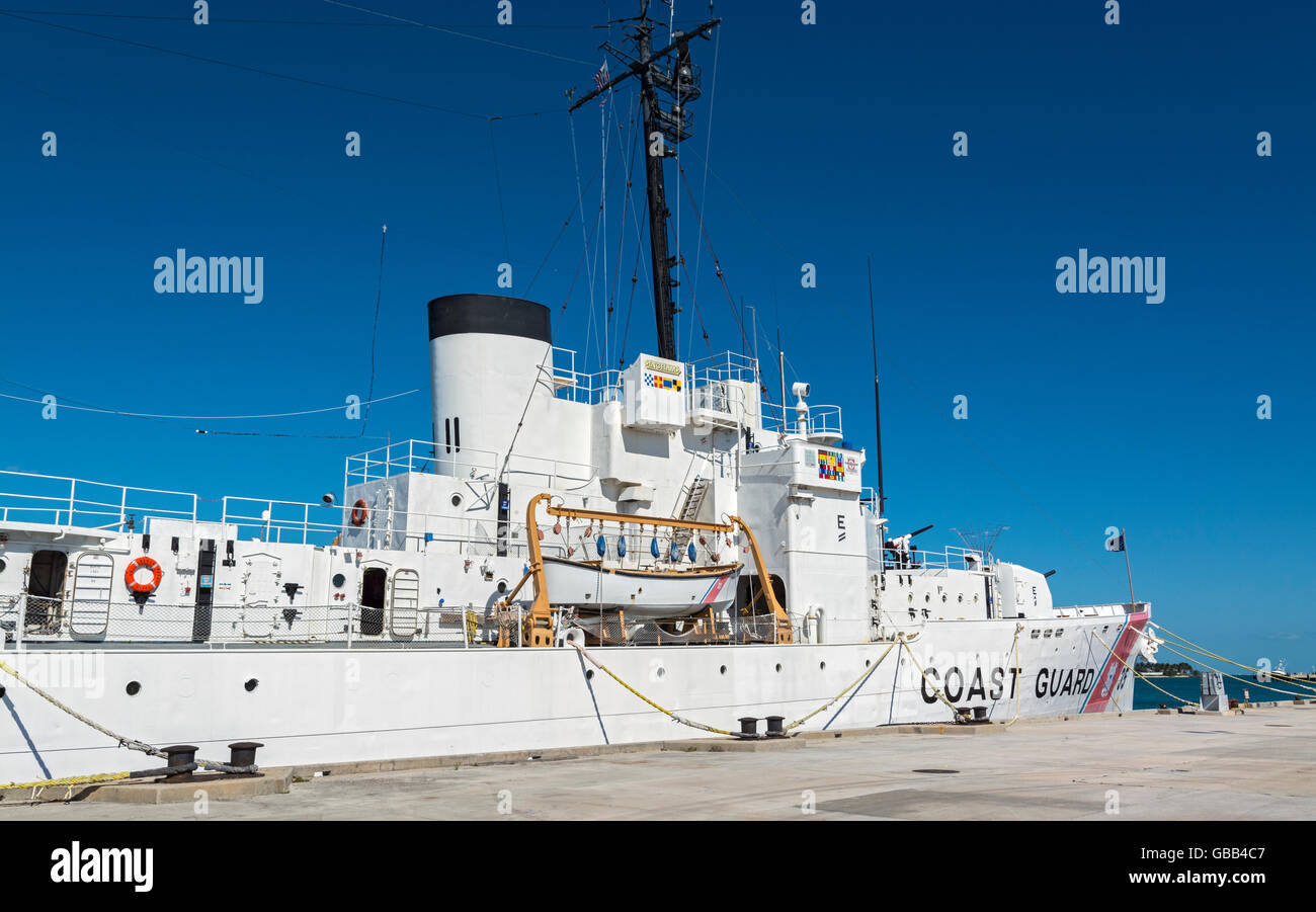 Florida, Key West, US Coast Guiard taglierina, USCGC Ingham Memorial Museum, servita 1936-1988 Foto Stock