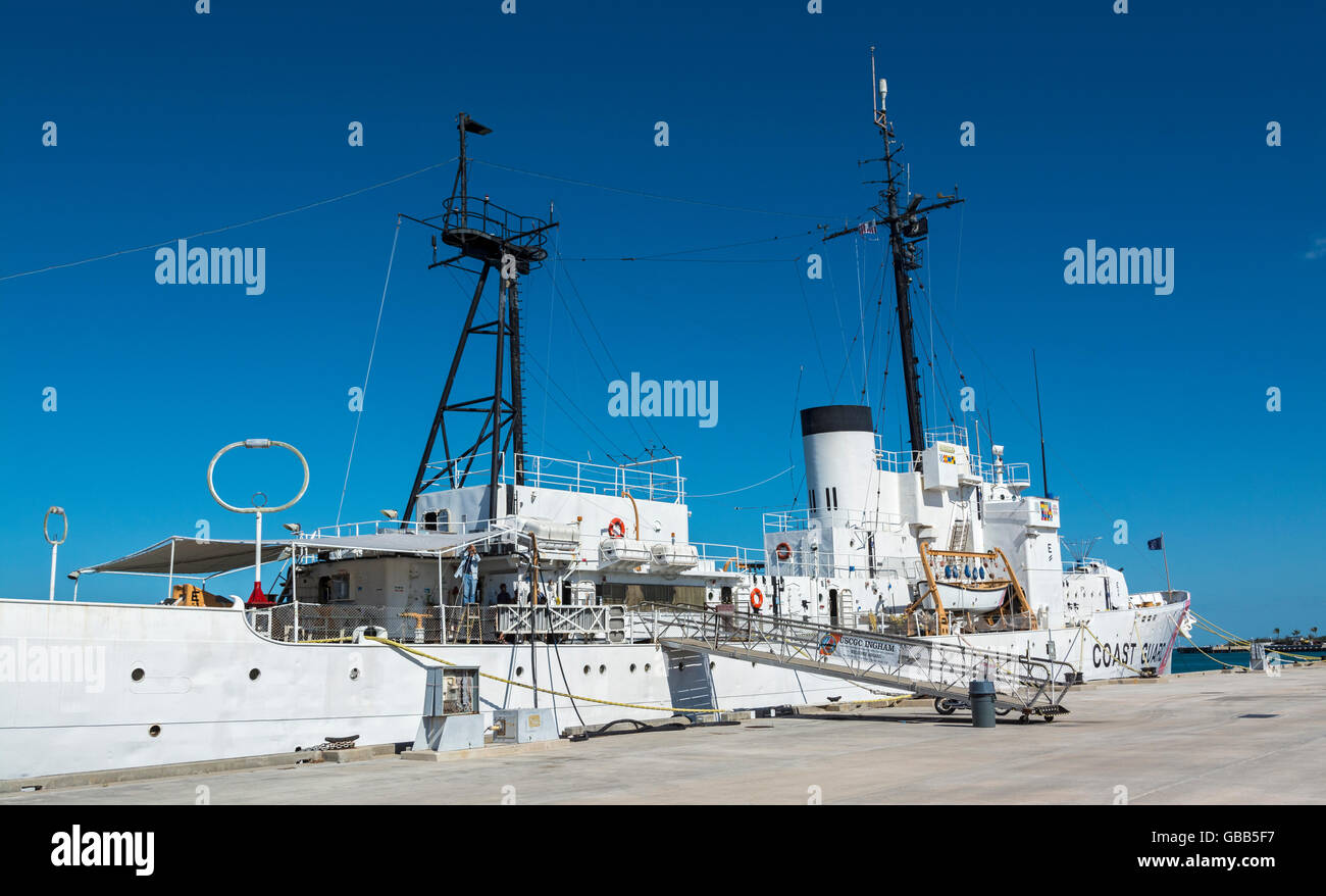 Florida, Key West, US Coast Guiard taglierina, USCGC Ingham Memorial Museum, servita 1936-1988 Foto Stock