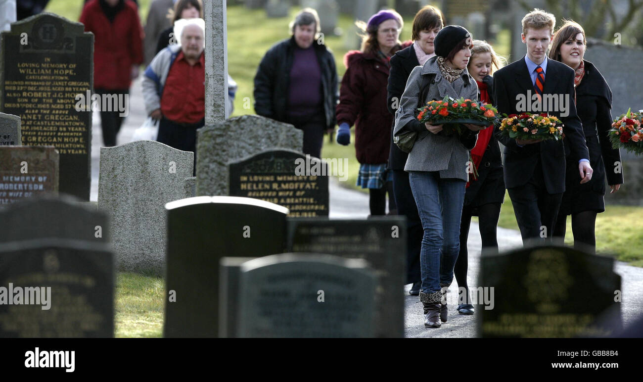 Lockerbie anniversario Foto Stock