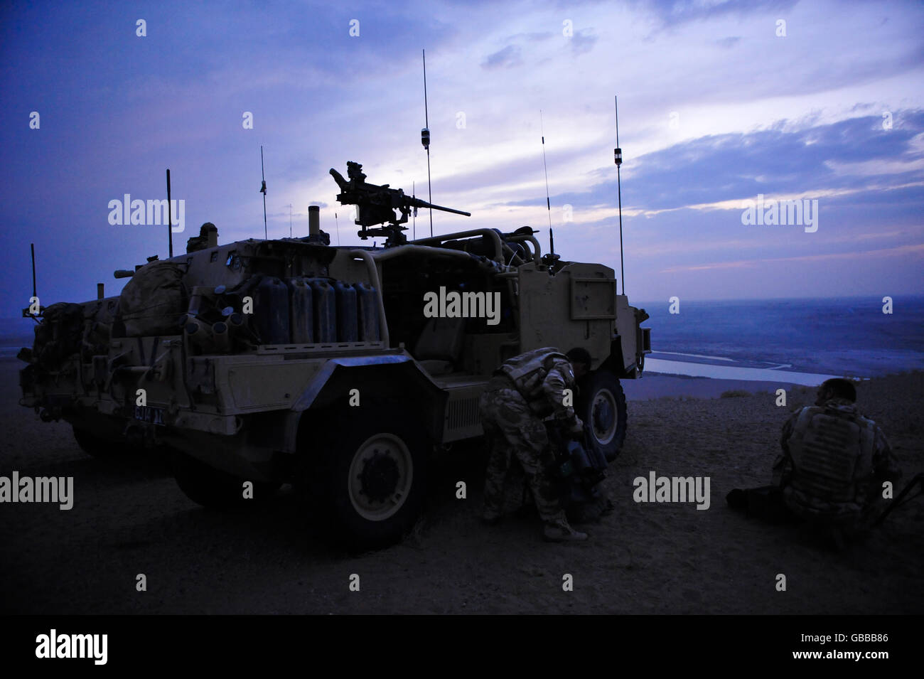 Welsh Cavalry in Afghanistan Foto Stock
