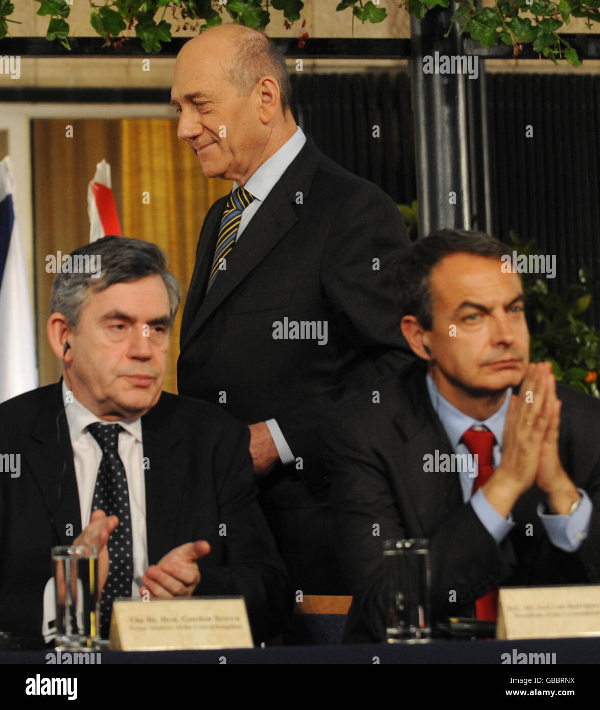 Gordon Brown in Medio Oriente Foto Stock