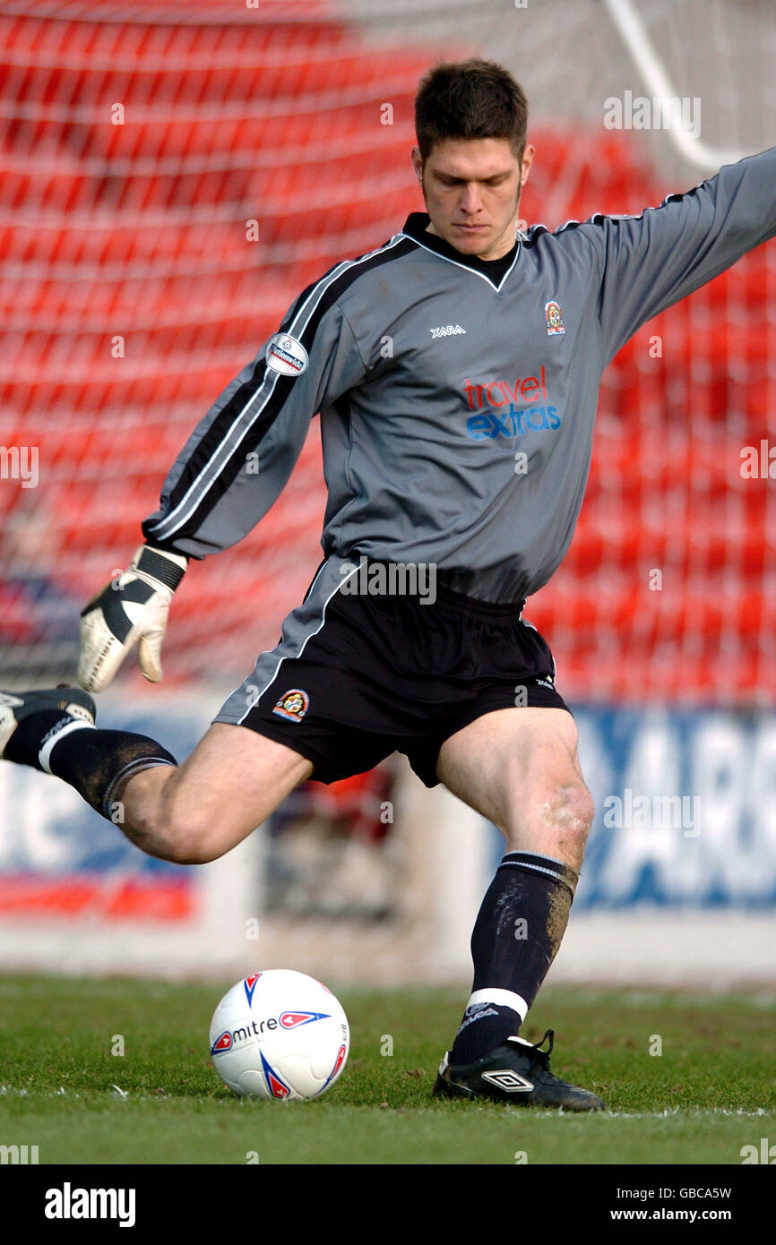 Calcio - Lega Nazionale seconda Divisione - Barnsley v Luton Town. Luton portiere della città Morten Hyldgaard Foto Stock