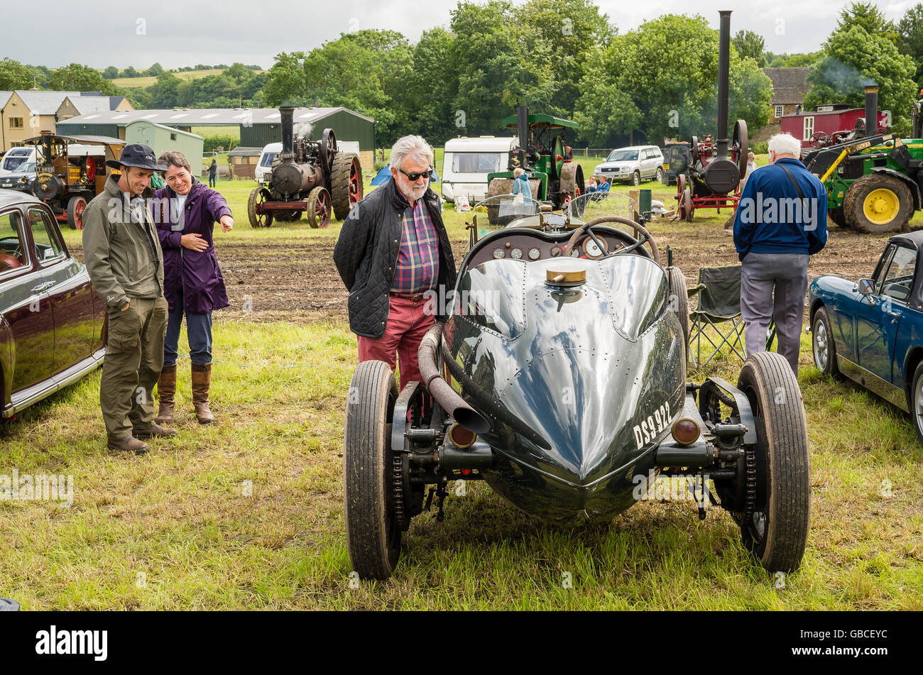 Una rara American LaFrance racing tipo auto sportive in mostra in Inghilterra Foto Stock