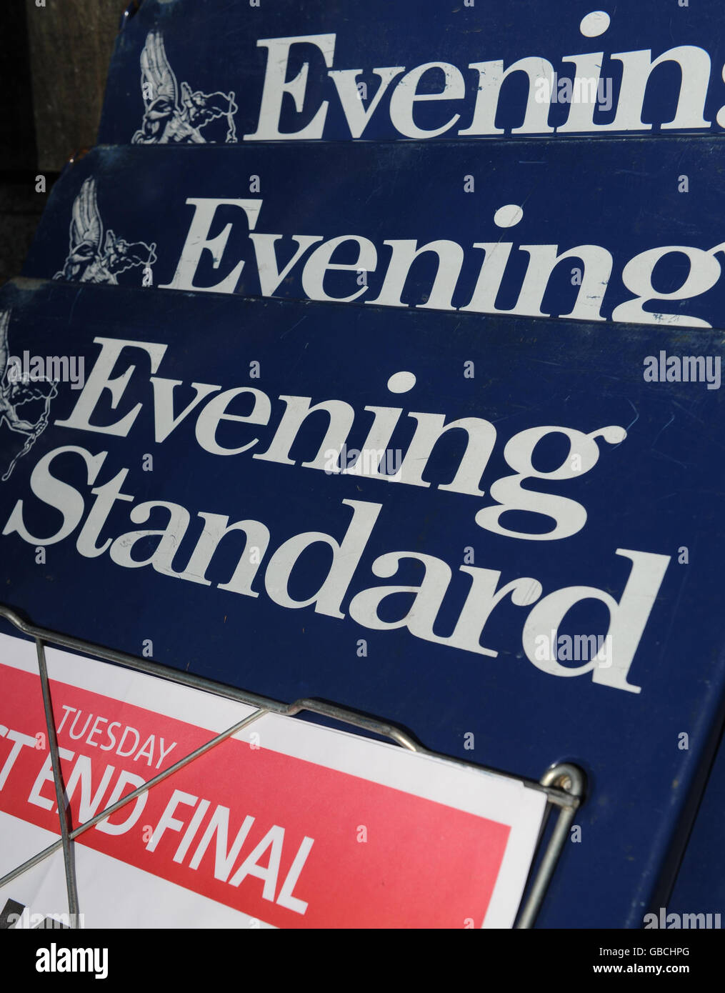 Standard serale da vendere. Conti Standard serali a Londra. Foto Stock