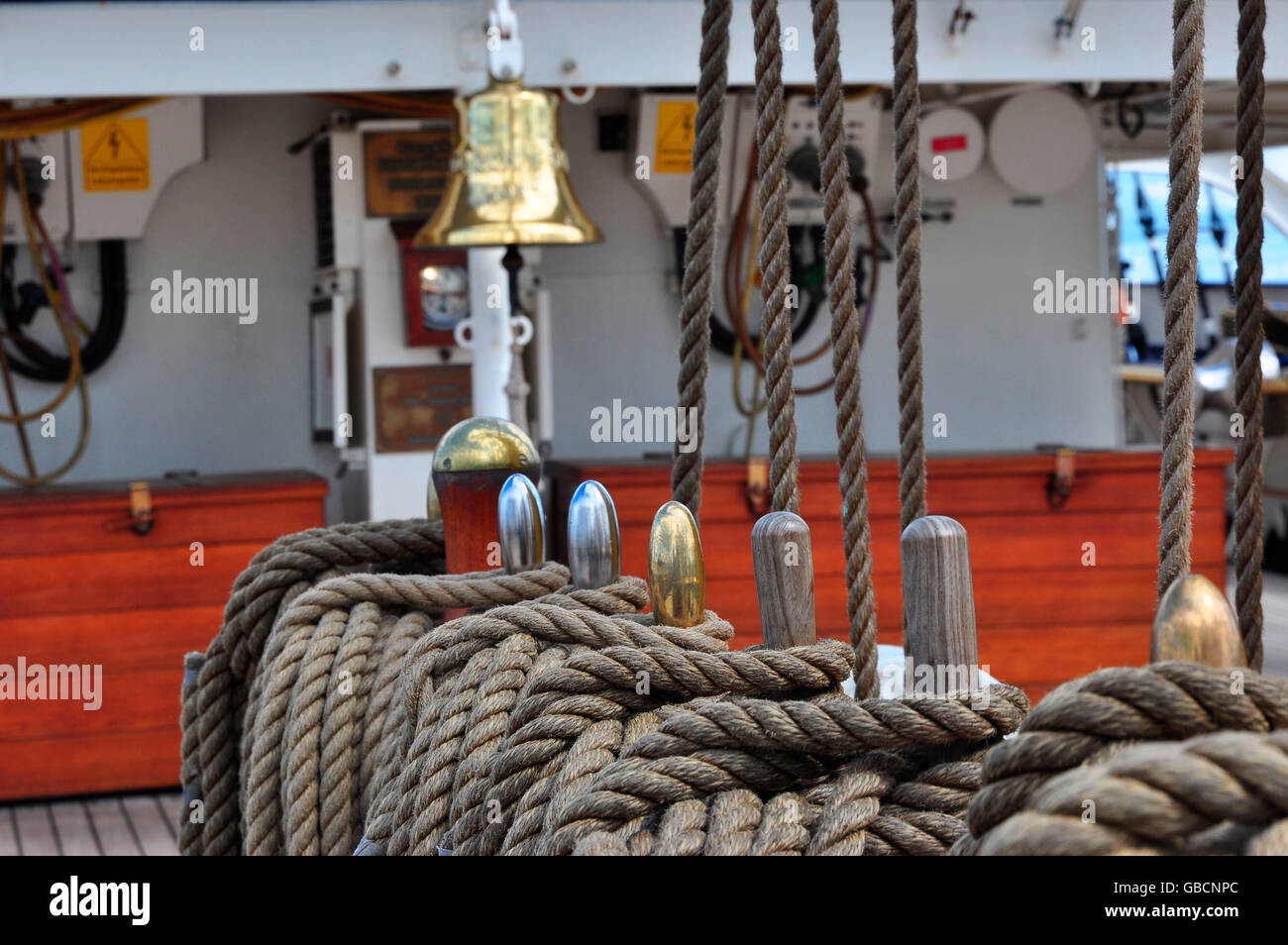 Addestramento alla vela di nave Gorch Fock Foto Stock